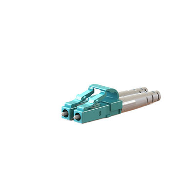 เครื่องเชื่อม LC Duplex ไฟเบอร์ออปติก พลาสติก / โลหะเรือนที่มีบูทที่แตกต่างกัน