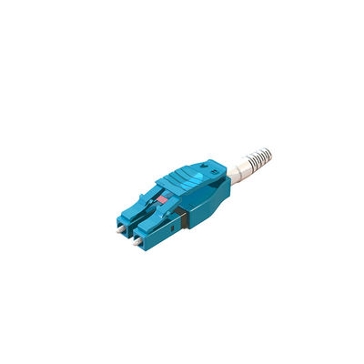 Blue uniboot 2.0 LC Fiber Optic Connector Assembly Uniboot 2.0 สําหรับการเชื่อมเคเบิลศูนย์ข้อมูล