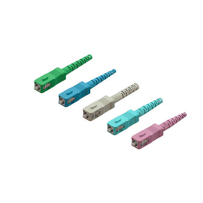 การประกอบเร็ว Multimode SC Fiber Connector กับหลากหลายสี