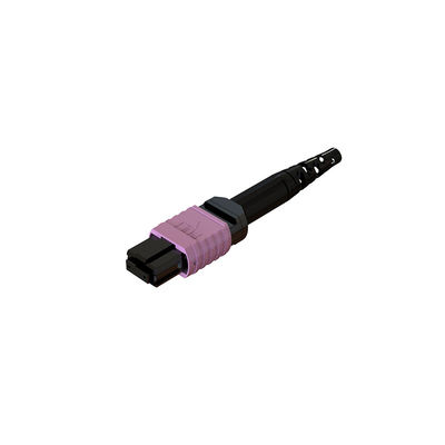 12 / 16 / 24 คอร์ MPO ไฟเบอร์ Connector 3.0 60mm เพศชาย เพศหญิง RoHS รับรอง