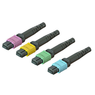 Quick Connect MPO Fiber Optic Connector 3.5 60mm 12 16 24 คอร์ กับ APC UPC