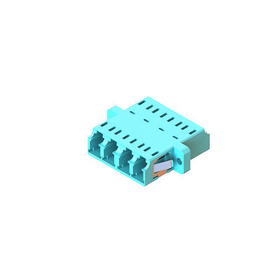ราคาดี Quad Fiber Optic Adapters LC Couplers With Flange สําหรับการทํางานที่ดีที่สุด ออนไลน์