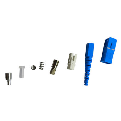 SC/APC สายเชื่อมไฟเบอร์ออปติก 3.0mm ความสูญเสียการใส่ที่ต่ําด้วยมาตรฐาน uL94V-0
