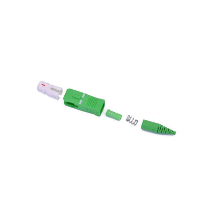 SC Connector Fiber Optic Terminal Kits SC UPC APC ประเภทของเครื่องเชื่อมต่อ PBT ที่มีให้บริการ โทรคมนาคม